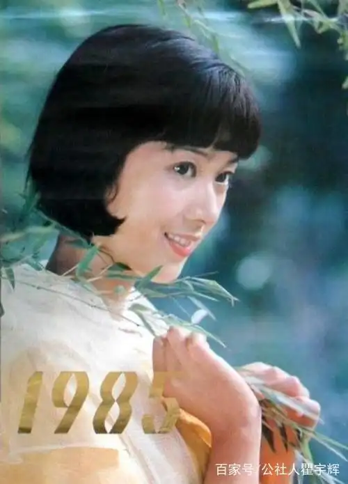 30多年前的记忆,12张老挂历上的龚雪,一代女星恰似空谷幽兰