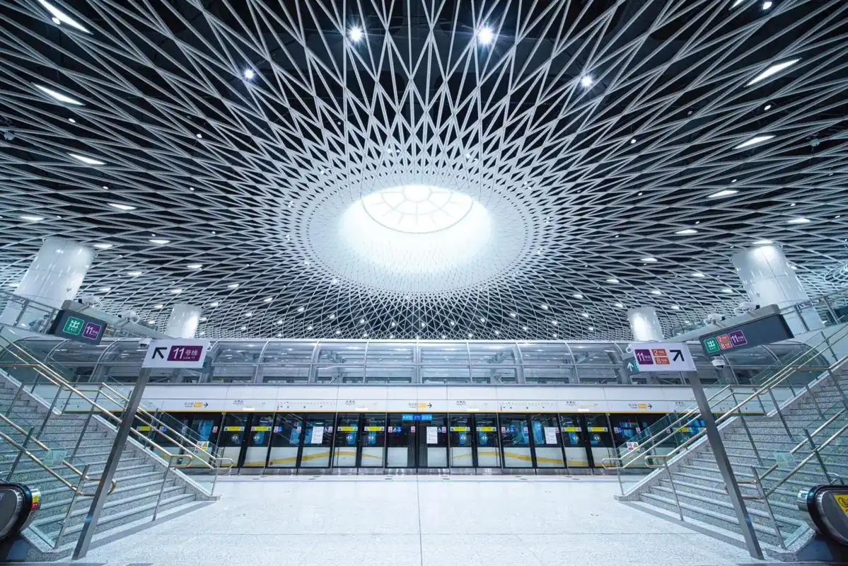 深圳之眼——岗厦北地铁站 深圳最好看的地铁站 拍摄器材:尼康d810