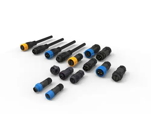 捷联通 m19锂电池充电接头 大电流工业航空插头 法兰防水连接器