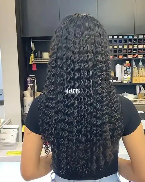 又到了扎头发的季节了羊毛卷扎发发量惊人