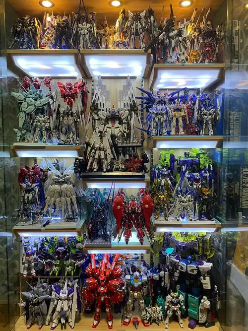 手办其他收藏可动成品女儿长大了柜子也爆了但是教她一次就会叫高达