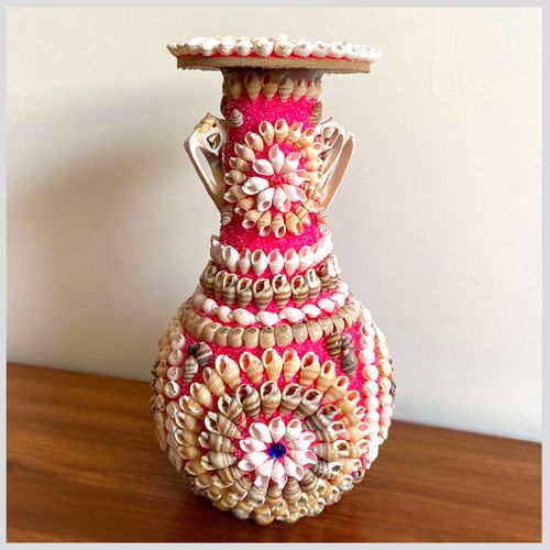 天然海螺贝壳工艺品手工创意礼品花瓶摆件家居海螺