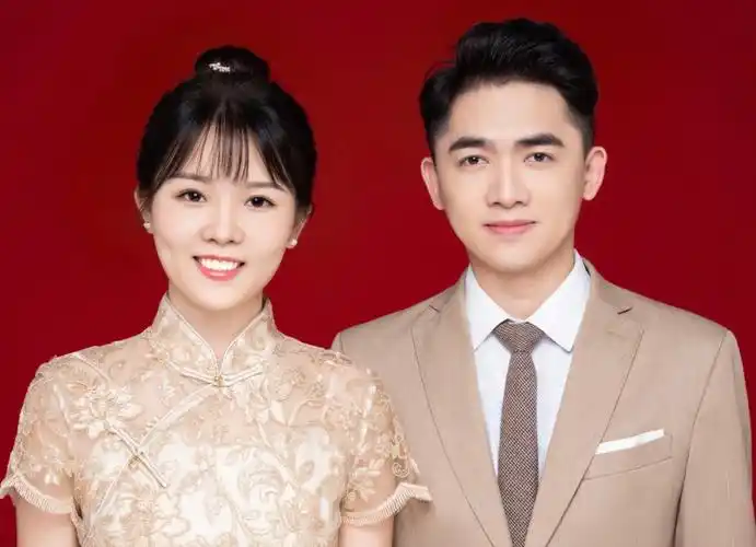 深圳结婚登记照天真蓝初体验