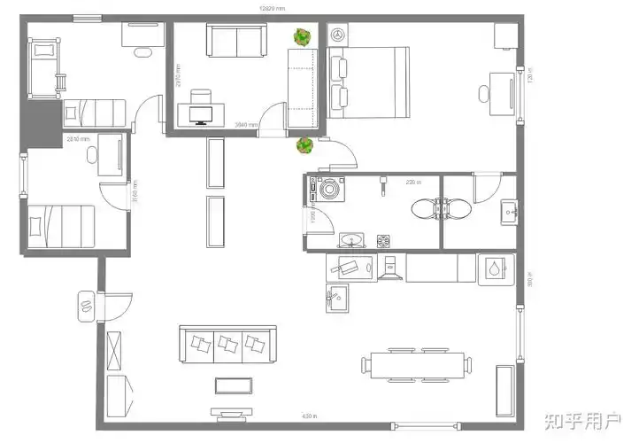 家有儿女中他们家的房子有多大户型图是怎么样的