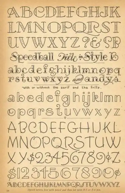 【手帐 素材】各种字母,数字的字体素材,用来写标题很不错哦~特别是写