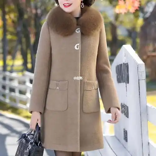 冬装外套女洋气高贵中长款