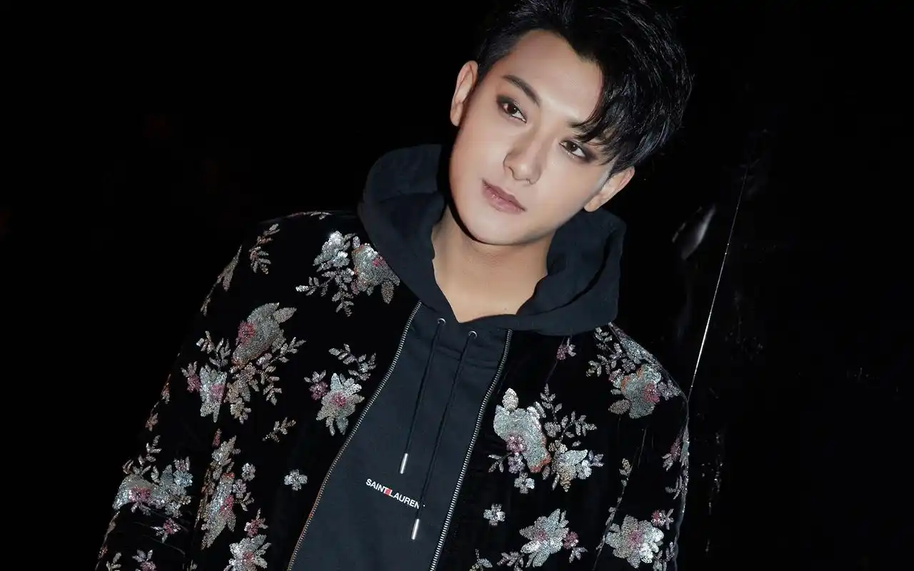 黄子韬刺绣夹克帅气写真高清壁纸