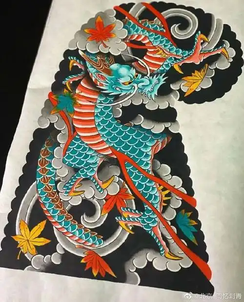 今日纹身图案分享半胛花臂纹身图案#北京周忆刺青##纹身推荐##纹身