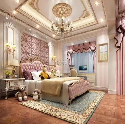海逸豪庭御峰600平方米欧式风格别墅户型儿童房装修效果图