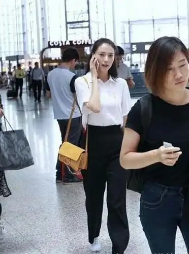 路人镜头中的明星机场照,高圆圆最美,闫妮差点没认出来!
