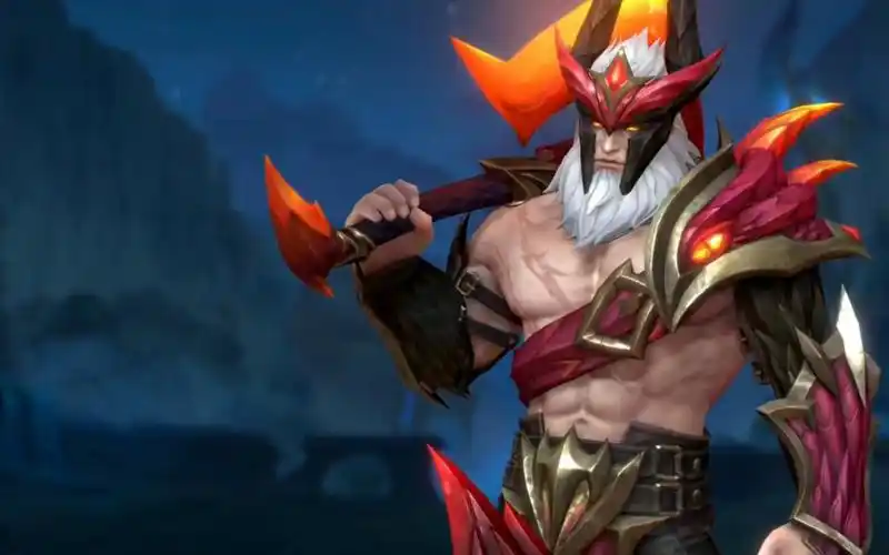 99「屠龙勇士·奥拉夫」皮肤技能展示!