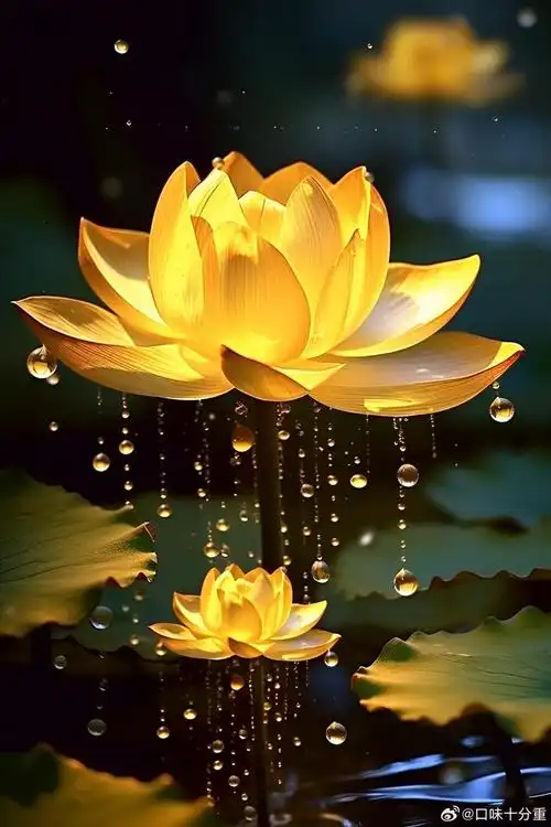 金色莲花,代表好事将近