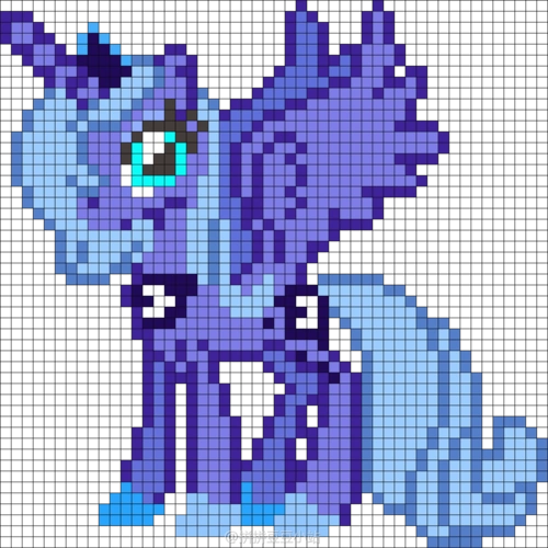 拼拼豆豆 图纸 小马宝莉 -可爱军团 my little pony