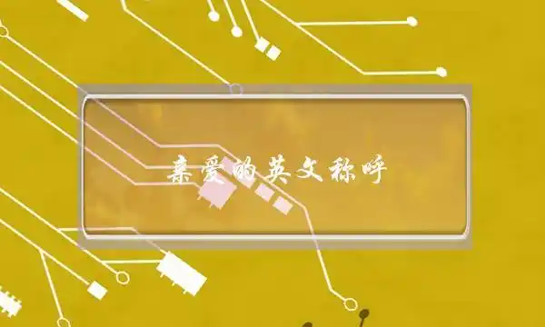 亲爱的英文称呼honey情侣称呼