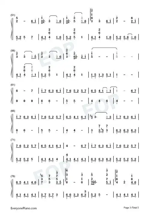 太空-吴青峰双手简谱预览3