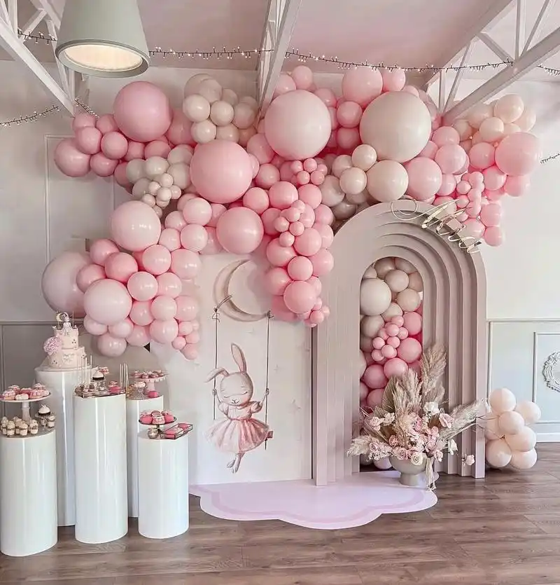 家里女孩子生日派对这样布置,一定美呆她的 女孩子生日布置场景