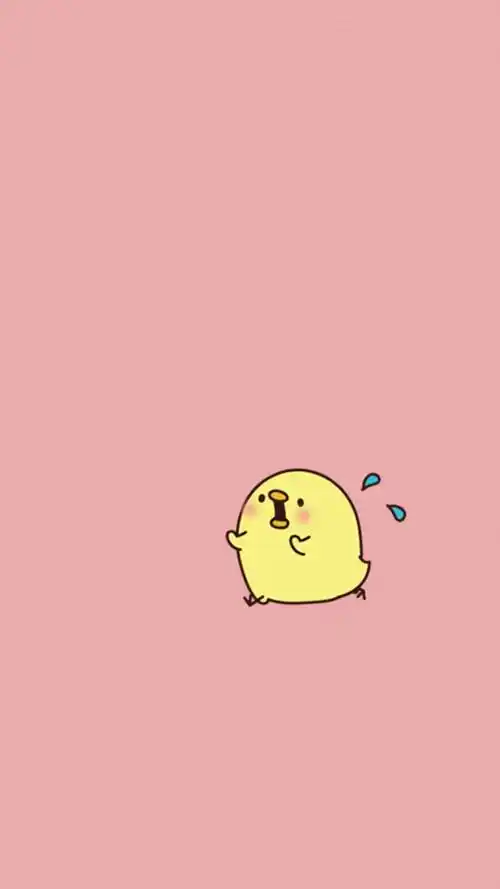 呆萌可爱卡通小鸡高清手机壁纸