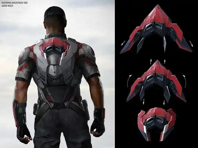 复联3曝冬兵猎鹰原始设计图