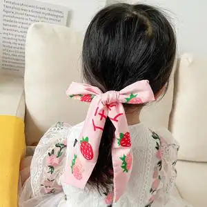 韩国儿童发带宝宝扎头发丝带网红潮流飘带女童绑发头饰蝴蝶结发饰