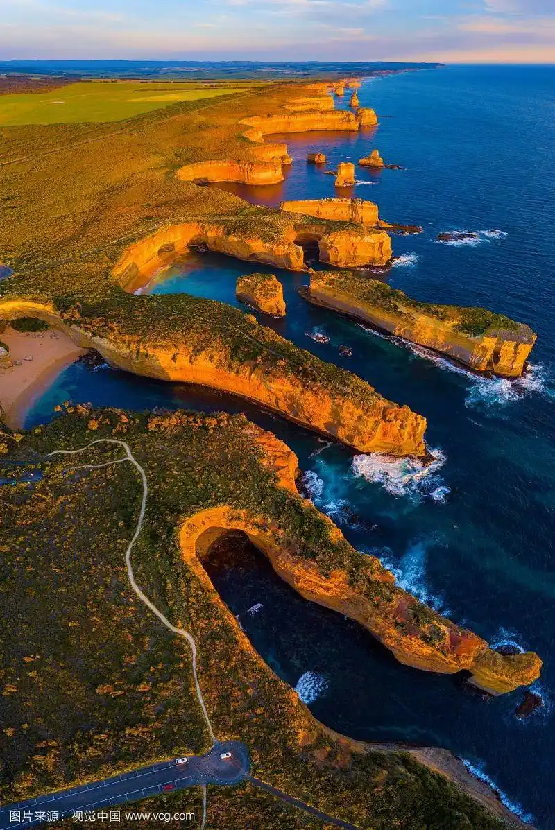 航拍大洋路十二门徒