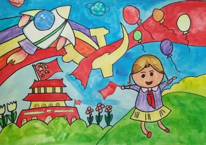 百年华诞|书林二小西苑校区"童心向党"优秀绘画作品展第二期_年级