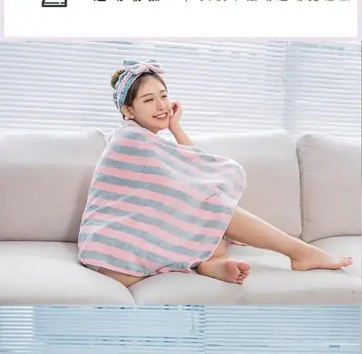 舒弗(lachouffe)浴室用品 [加厚]长发花边干发帽[紫色] 加厚长发短发