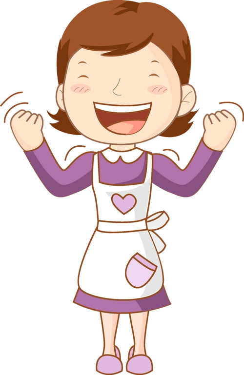 妈妈女性家庭主妇卡通人物