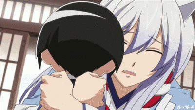 作画 远藤ミドリ 二次元 动漫 萌 狐仙 同人 人物 tumblr gif 动态图