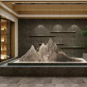 水景假山摆设