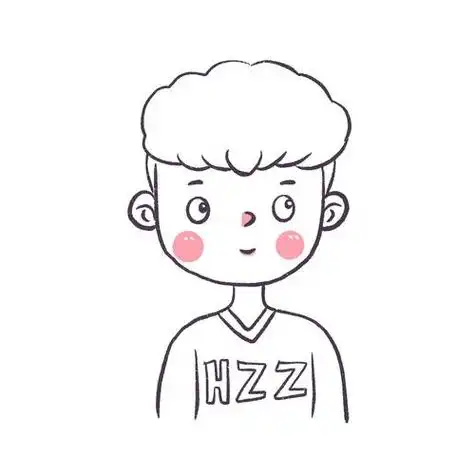 简笔画男生头可爱