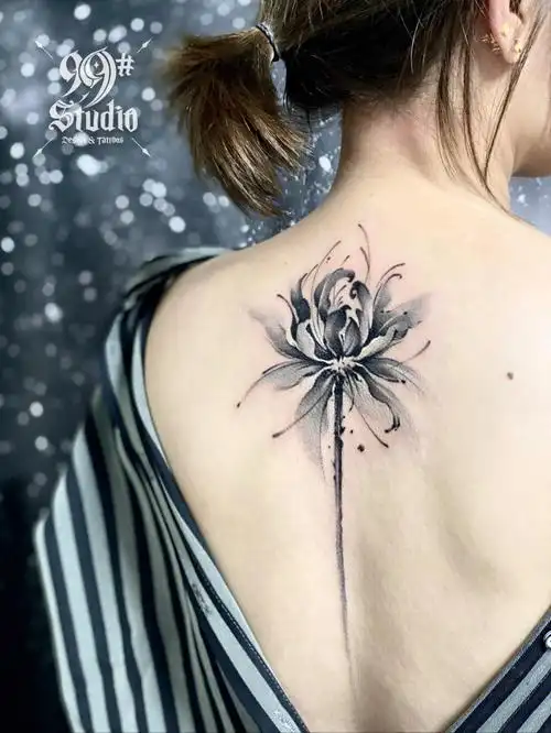 彼岸没有终点#彼岸花  #水墨纹身  #小清新纹身  #长沙纹身