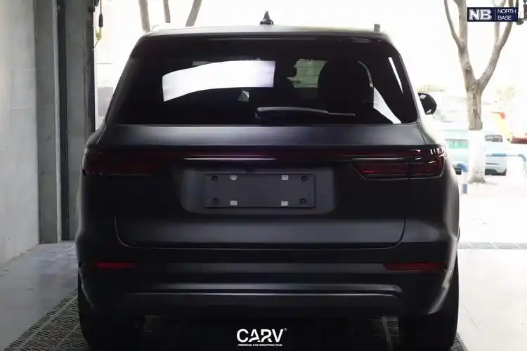 理想one全车卡孚carv改色膜绸缎黑