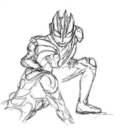 诺亚奥特曼简笔画 诺亚奥特曼简笔画全身