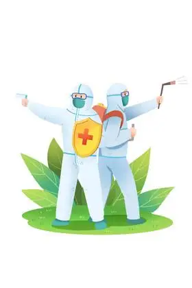 医生护士疫情防疫期间线上居家办公抗疫公众号首图疫情防护战胜抗疫