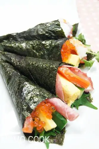 海鲜寿司手卷海鲜控的福音