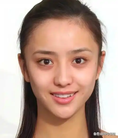 大家有没有发现她有一个小虎牙,这也是属于佟丽娅的象征.