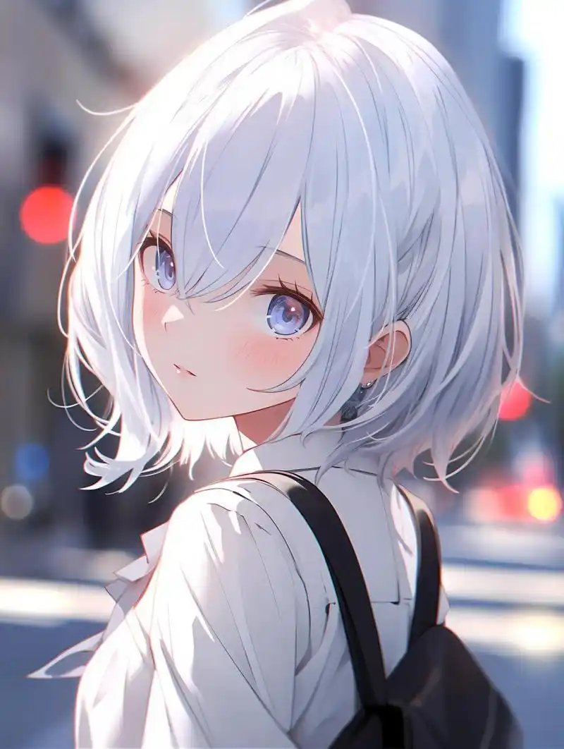 7215女生头像| 白发少女漫画系 #这画是用了亿点点魔法吧# #漫画