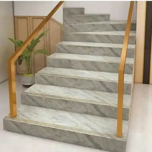 楼梯踏步一体式金丝釉通体大理石瓷砖470x1200原槽梯级防滑地板砖