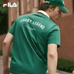 fila斐乐官方男子运动短袖t恤夏简约复古休闲基础短t针织上衣男