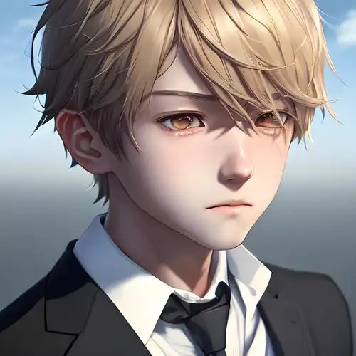 男生头像动漫西装男