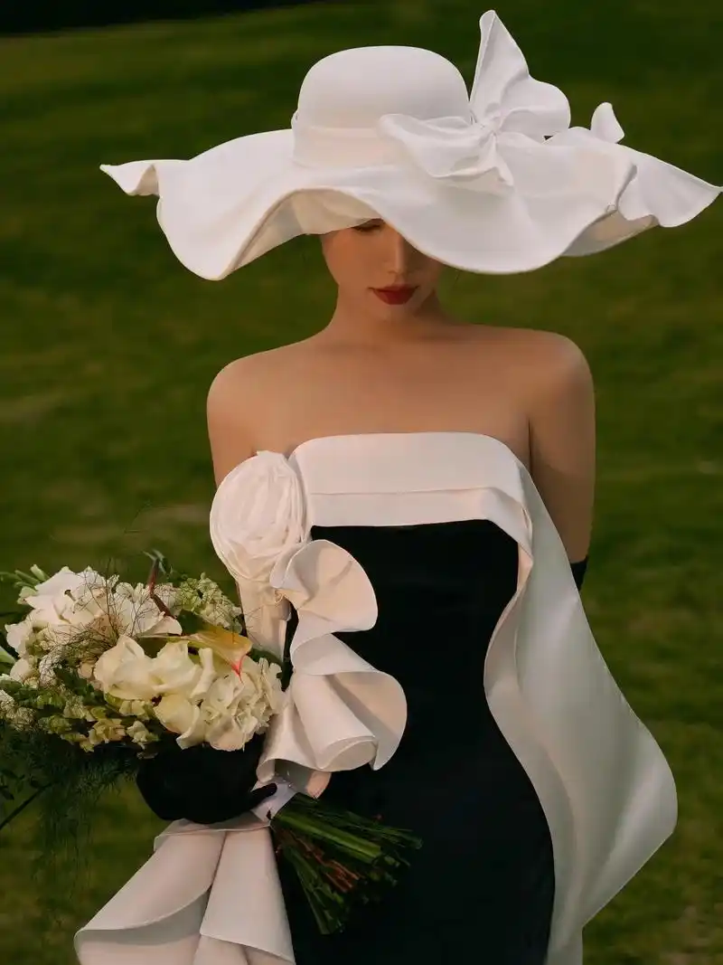 黑色森系赫本风🖤乐清复古草坪婚纱照