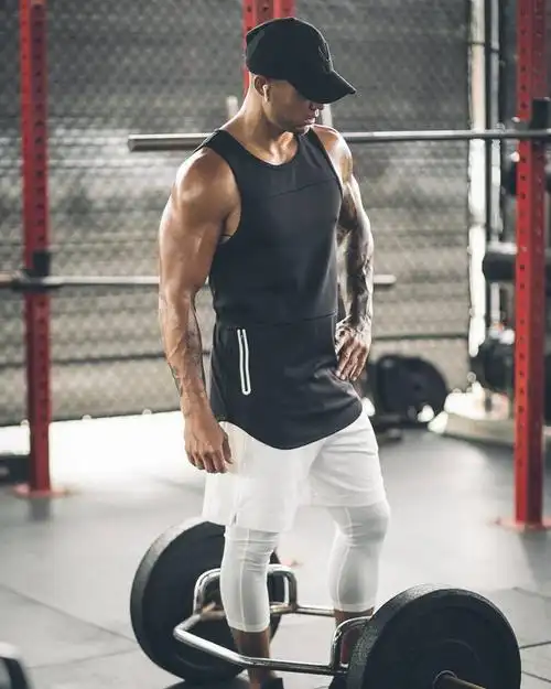 肌肉兄弟运动休闲纯棉背心男夏季新款宽松透气健身服篮球训练上衣