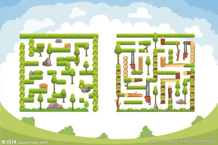 矢量生态迷宫游戏图片