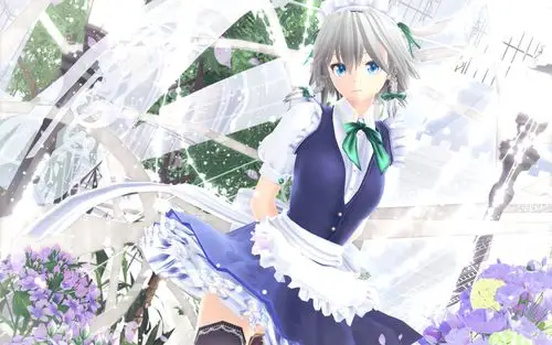 十六夜咲夜动漫美女图片桌面壁纸第一辑