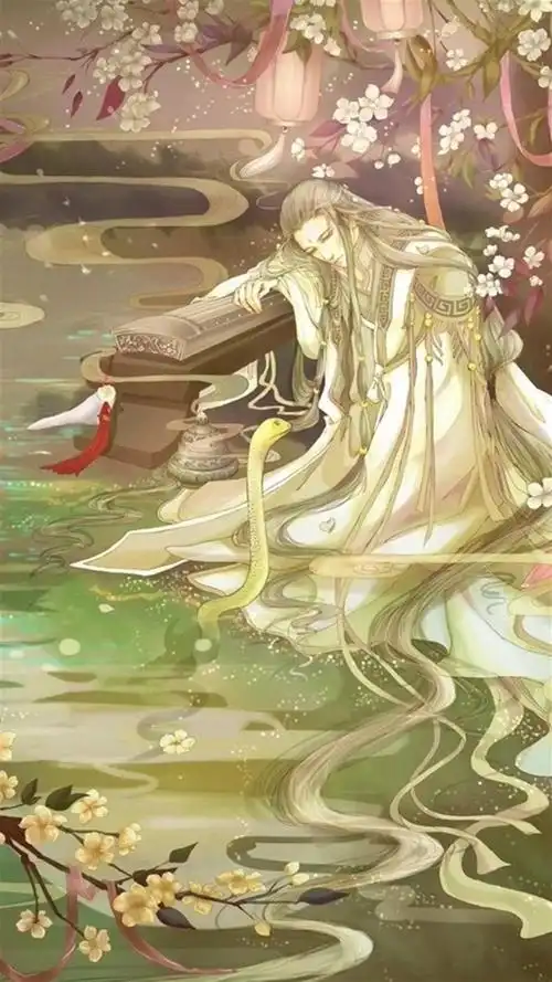 唯美古风插画,高清图片,手机锁屏桌面-壁纸族
