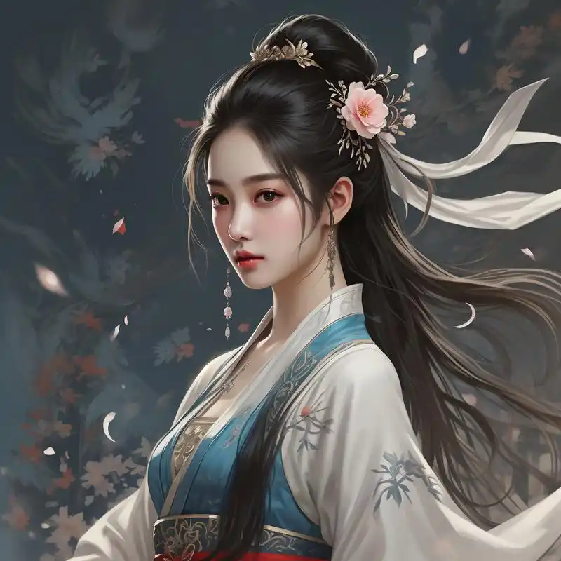 动漫风高冷霸气古风女神头像90