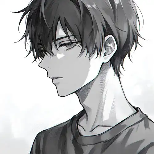 黑白动漫头像🖤男生冷酷风