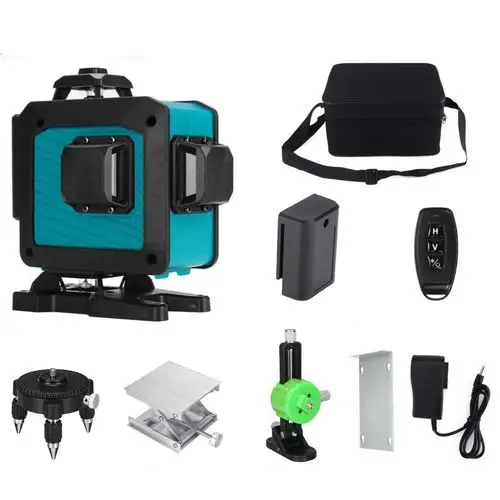 华星河12线水平仪绿光墙地两用水平仪高精度自动打线水平仪 精品橘