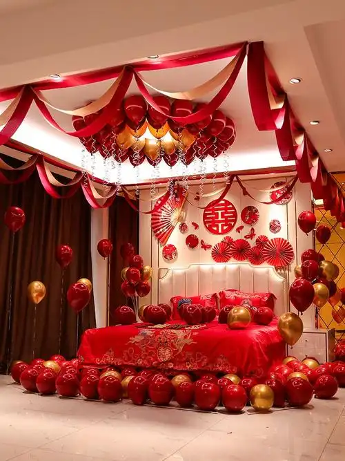 酒店婚房布置套装高级感ins风简约大气结婚新房装饰一整套男女方