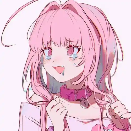 动漫女生头像好看到爆炸的粉毛头像